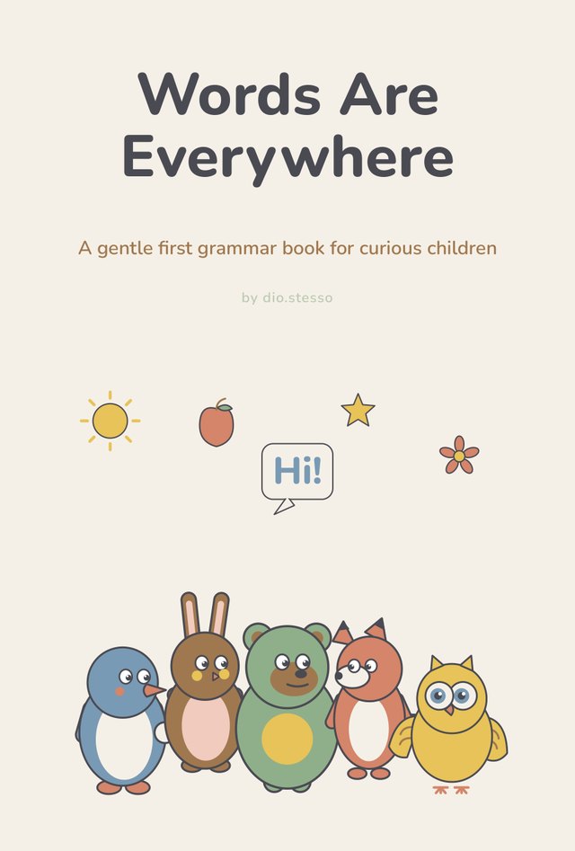 Words Are Everywhere — a first grammar book for children